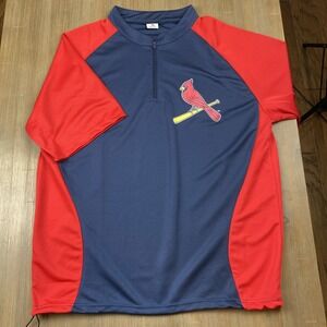 St. Louis Cardinals Men's XL Batting Practice Jersey‎ 1/4 Zip polyester MLB